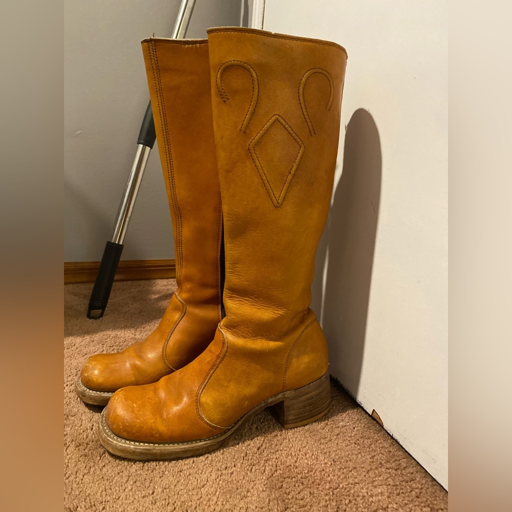 Vintage leather boots